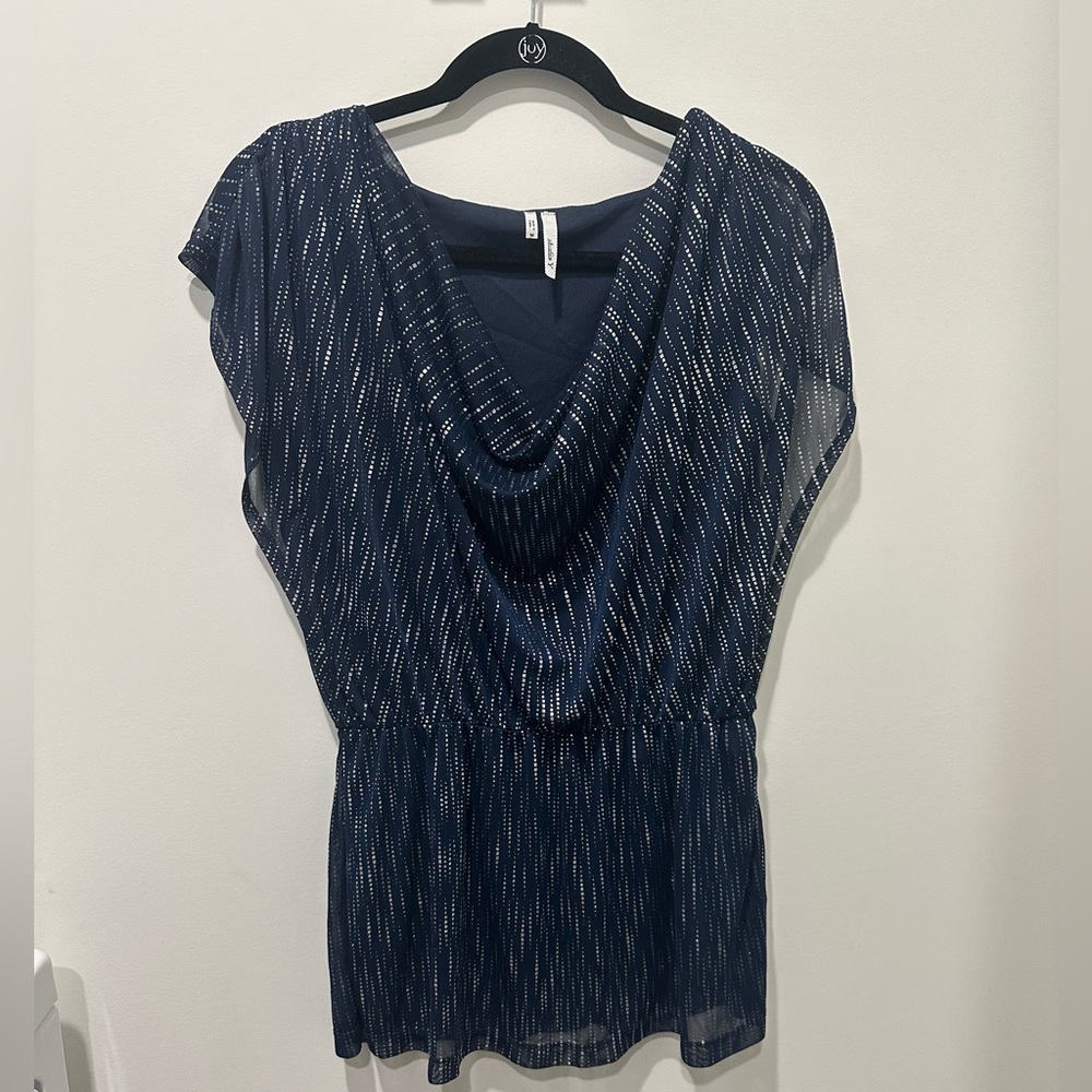 Maurice’s blue sparkle blouse
